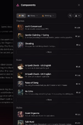 Add Component Sidebar